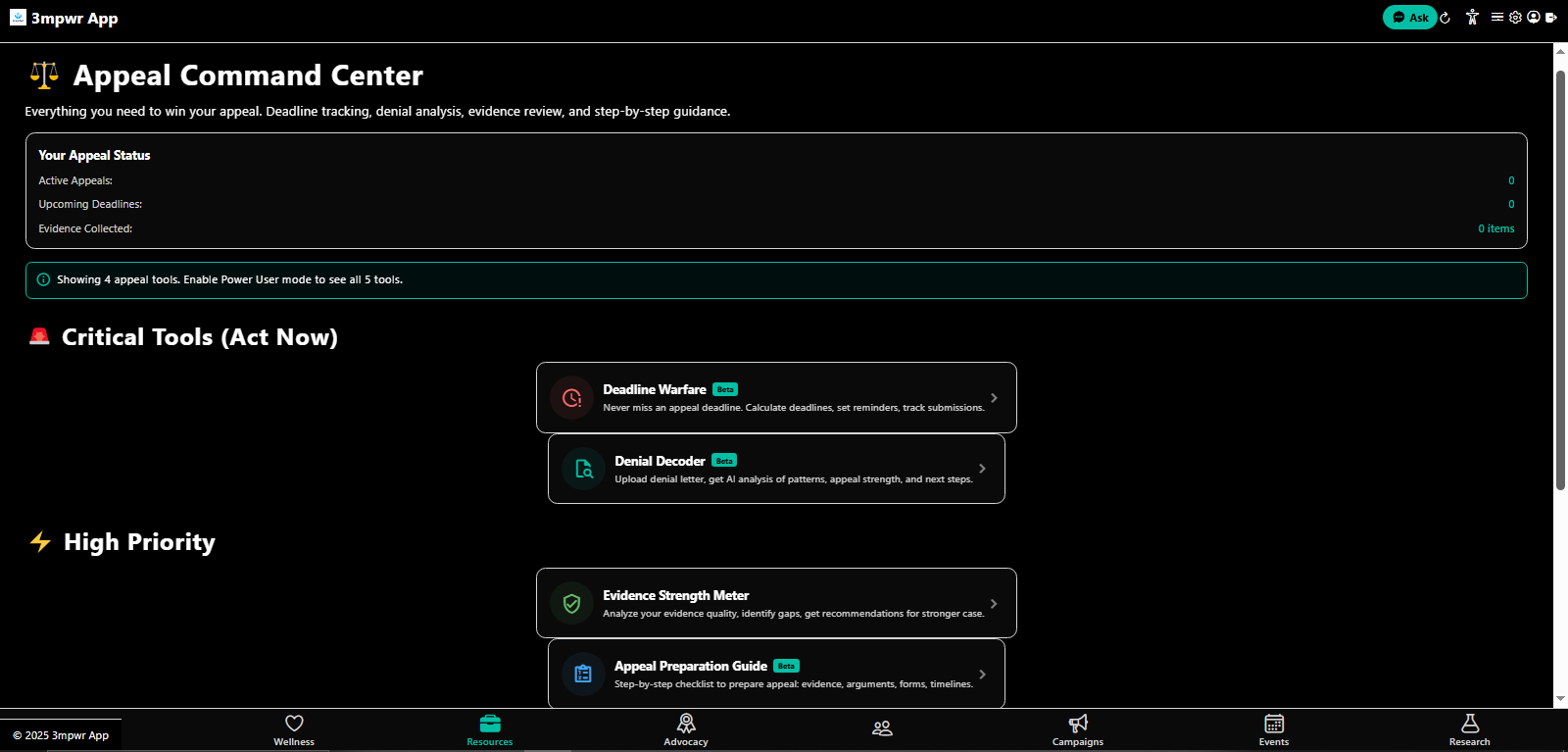 Appeal Command Center