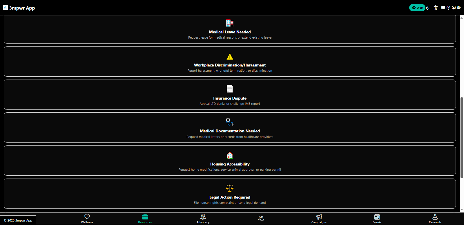 Letter template selection
